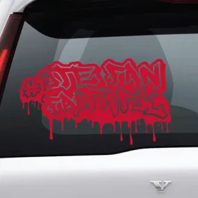 Utah Fan Faithful Graffiti Vinyl Decal