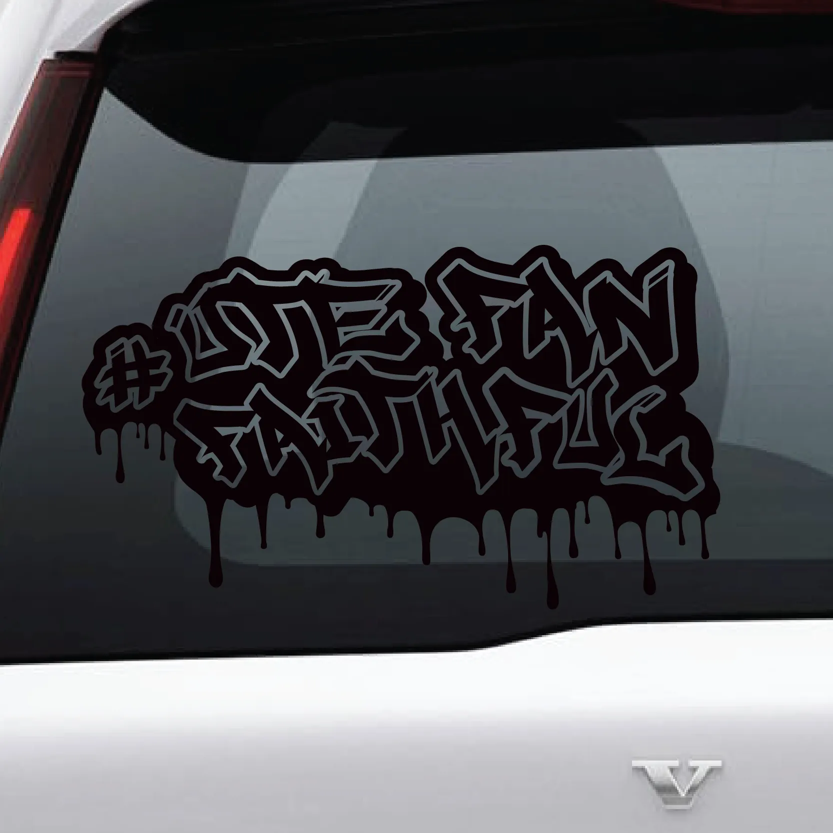 Utah Fan Faithful Graffiti Vinyl Decal