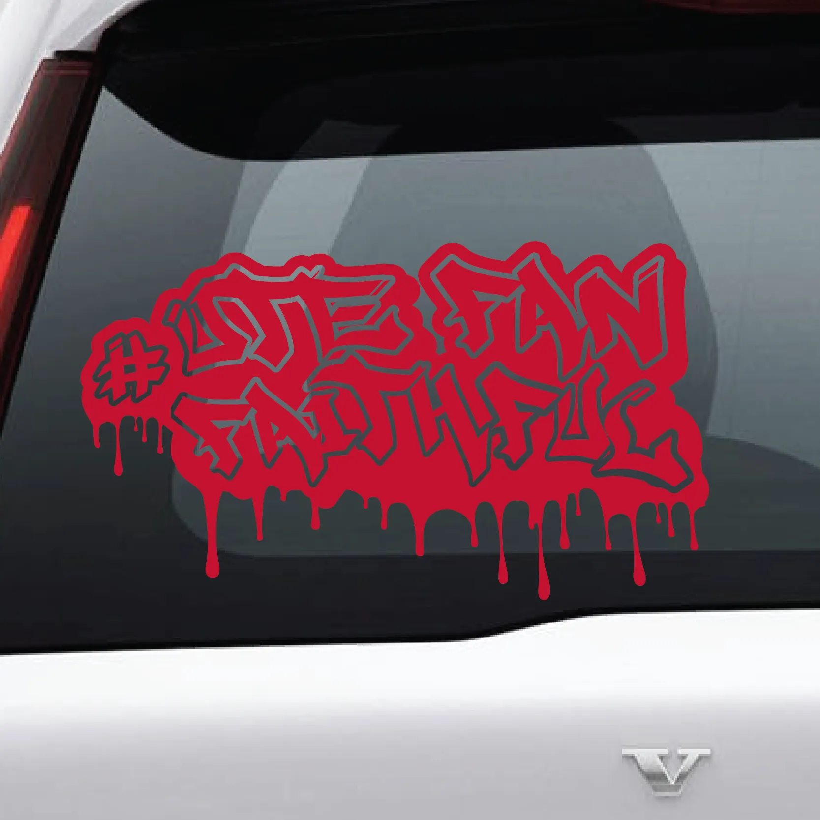 Utah Fan Faithful Graffiti Vinyl Decal