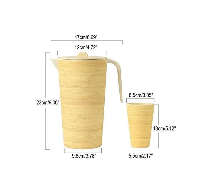 Water Pitcher Set with Lid