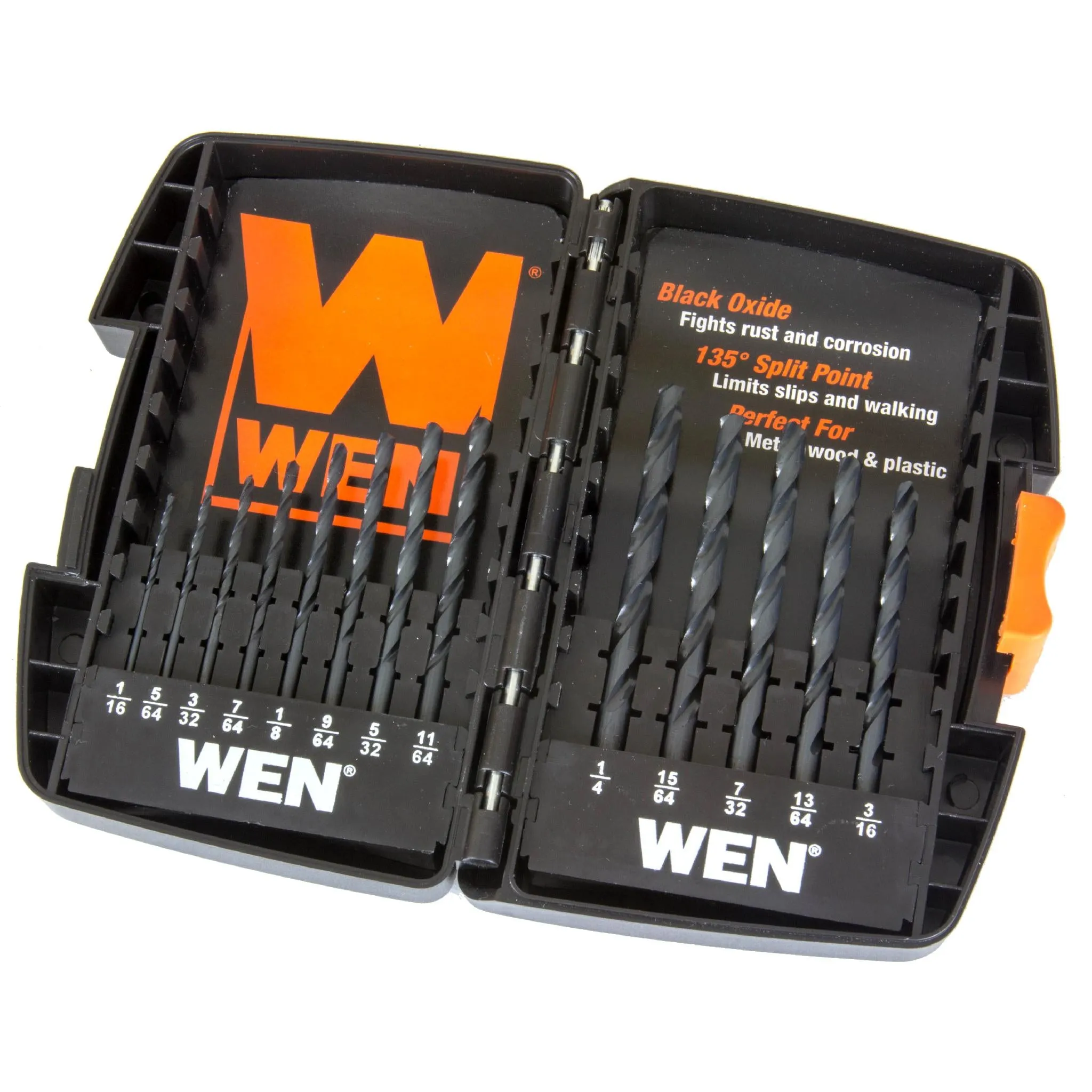 WEN DB13 13-piece black oxide drill bit set