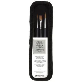 Winsor & Newton Professional Watercolour Sable - Pack of 3 Short Handle Brushes