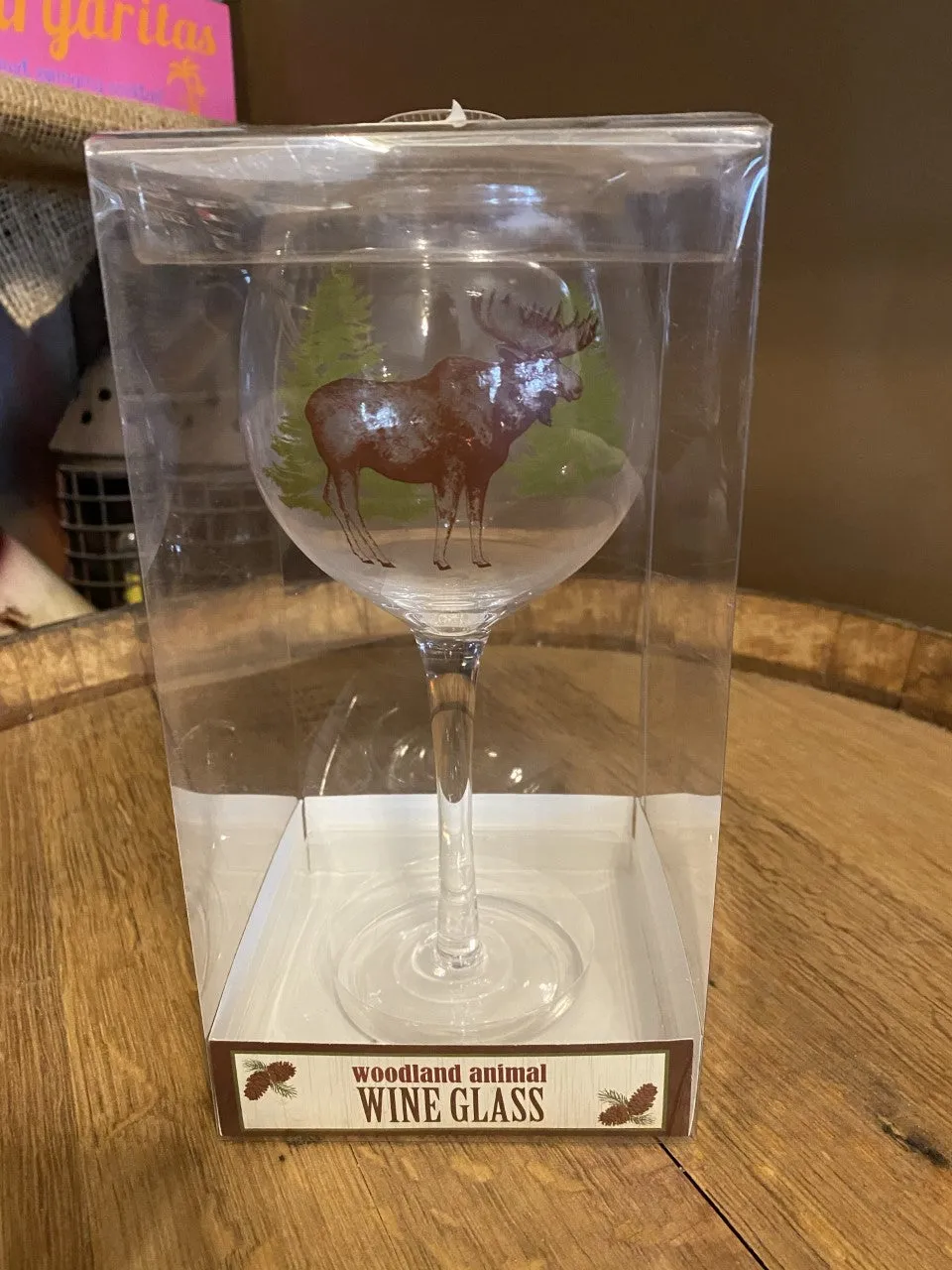 Woodland Animal Wine Glass