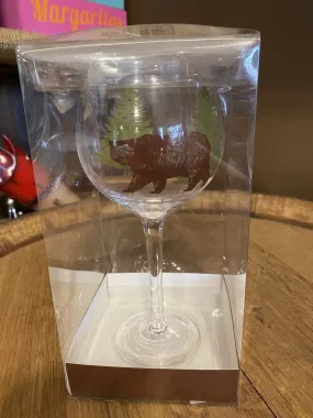 Woodland Animal Wine Glass