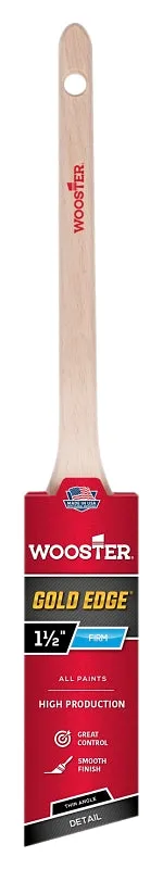 Wooster 5234-1-1/2 Paint Brush, 1-1/2 in W, 2-3/16 in L Bristle, Polyester Bristle, Sash Handle :EA: QUANTITY: 1