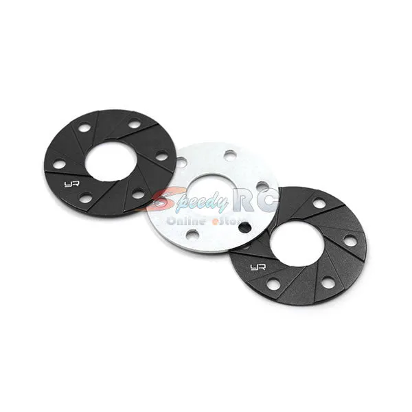 Yeah Racing Aluminum 540 Motor Spacer Heatsink 1mm x 3pcs Black YA-0463BK