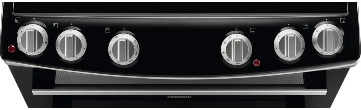 Zanussi ZCV66050XA 60cm Electric Cooker with Ceramic Hob - Stainless Steel